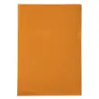 Etui carton de 100 pochettes coin PVC lisse haute r&eacute;sistance 13/100e - A4 - Orange - EXACOMPTA 