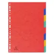 Intercalaires carte lustrée 225g 8 positions - A4 - EXACOMPTA