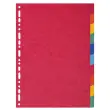 Intercalaires carte lustrée 225g 10 positions - A4 - EXACOMPTA