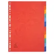 Intercalaires carte lustrée 225g 12 positions - A4 - EXACOMPTA