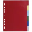 Intercalaires polypropyl&egrave;ne souple 6 positions - A4 maxi - Couleurs assorties - EXACOMPTA 