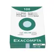 Étui de 100 fiches - bristol ligné non perforé 105x148mm - Azur - EXACOMPTA