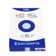 Étui de 100 fiches - bristol uni non perforé 148x210mm - Azur - EXACOMPTA