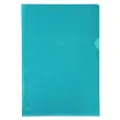 Etui carton de 100 pochettes coin PVC lisse haute résistance 13/100e - A4 - Vert - Exacompta