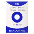 &Eacute;tui de 100 fiches - bristol uni non perfor&eacute; 148x210mm - Blanc - EXACOMPTA 