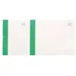 Bloc vendeur à bande couleur 100 feuillets double numérotage - Format 6 ,6x13,5 cm - Vert - EXACOMPTA