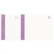 Bloc vendeur à bande couleur 100 feuillets double numérotage - Format 6 ,6x13,5 cm - Violet - EXACOMPTA