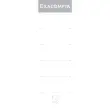 Paquet 10 &eacute;tiquettes classeur a levier dos de 80mm - Blanc - EXACOMPTA 