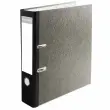 Classeurs à levier avec mécanique Prem'Touch - Papier marbré gris - Dos de 80 mm - A4 maxi. - Gris-dos noir - EXACOMPTA