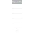 Paquet de 10 étiquettes autocollantes pour classeur a levier dos de 80mm - Blanc - EXACOMPTA