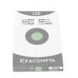 Étui de 100 fiches - bristol quadrillé 5x5 non perforé 148x210mm - Vert - EXACOMPTA