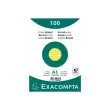 Paquet 100 fiches sous film - bristol ligné non perforé 148x210mm - Jaune - EXACOMPTA