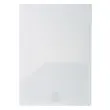 Sachet de 10 chemises double poche polypropylène souple 20x100e - A4xA3 - Cristal - EXACOMPTA