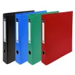 Classeur rembordé PVC 4 anneaux en D de 40mm en 3ème de couverture - A4 maxi - Couleurs assorties - EXACOMPTA