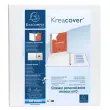Classeur PP personnalisable Kreacover - 4 anneaux en D 50mm - A4 maxi - Blanc - EXACOMPTA 