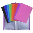 Protège-documents en polypropylène 5/10e OPAK pochettes Cristal 80 vues - A4 - Couleurs assorties - EXACOMPTA