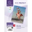 Sachet de 10 étuis de protection simple PVC lisse 20/100e - A6 - Cristal - EXACOMPTA