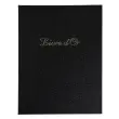 Livre d'or Balacron avec titre 100 pages blanches - 27x22 cm vertical - Noir - EXACOMPTA