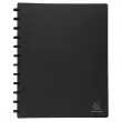 Prot&egrave;ge-documents &agrave; anneaux et pochettes d&eacute;tachables 60 vues - A4 - Noir - Exacompta 