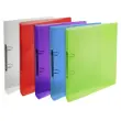 Classeur 2 anneaux 30 mm polypropylène Crystal - A4 maxi - Couleurs assorties - EXACOMPTA