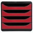 BIG-BOX Pastel noir/pastel glossy - Noir/Rouge carmin - EXACOMPTA