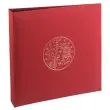 Classeur numismatique + 5 feuilles plastique - 24,5x25 cm - Bordeaux - EXACOMPTA
