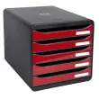 BIG-BOX PLUS - Noir/Rouge carmin - EXACOMPTA 
