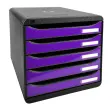 BIG-BOX PLUS - Noir/violet glossy - EXACOMPTA 