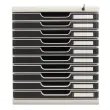 MODULO A4/10gris lu/noir fermeture a cle - Exacompta