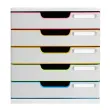 MODULO A4 5 tiroirs blanc/arlequin/blanc