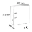 LOT DE 3  CL PP/Papier D80 A4 ORANGE 