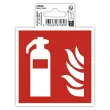Panneau adhesif extincteur 10cm
