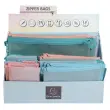 Presentoir 36 Pochettes Zip Chrom Pastel - Exacompta
