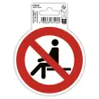 Pann. adhesif interdit de s assoir 10cm