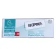 Lot de 10 porte-noms 150x55mm (A6 plier)