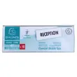 Lot de 10 porte-noms 105x40mm (A7 plier) 