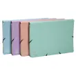 Trieur avec élastiques - 12 compartiments- 34 x 24,5 cm - Coloris pastel - EXACOMPTA