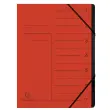 Trieur agrafe int. noir 7 comp. rouge