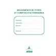 REGISTRE DES MOUVEMENTS DE TITRES