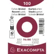 100 F.Bristol 74 x 105 blanc dots /s film - Exacompta