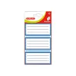 HERLITZ Etiquettes pour livres, blanc avec cadre bleu
