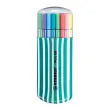 STABILO Feutre Pen 68, zebrui de 20, turquoise
