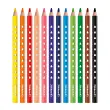 Pelikan Crayon de couleur triangulaire SILVERINO gros, &eacute;tui 