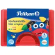Pelikan Crayon de cire &eacute;pais 665/8, rond, r&eacute;sistant &agrave; l'eau, 