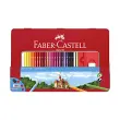 FABER-CASTELL Crayons de couleurs CASTLE, &eacute;tui m&eacute;tal de 48 