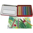 FABER-CASTELL Crayons de couleur Jumbo GRIP, étui en métal