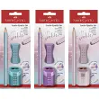 Kit d'&eacute;criture Jumbo GRIP SPARKLE - Assorti - Faber-Castell 