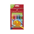 FABER-CASTELL Crayons de couleur triangulaire Jumbo, étui 24