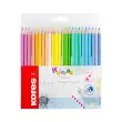 Kores Crayon de couleur 'Kolores Pastel', étui carton de 24