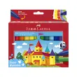 FABER-CASTELL Feutre JUMBO Superwashable, &eacute;tui de 24 